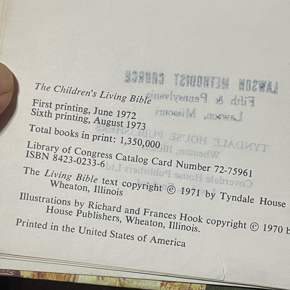 The Children's Living Bible Vintage 1971 - Picture 9 of 11